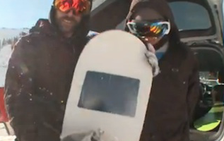 iPad in snowboard en de content